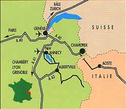 map of region 1 About My Lake Annecy