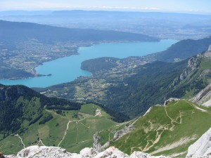 Tournette - views over lake Annecy